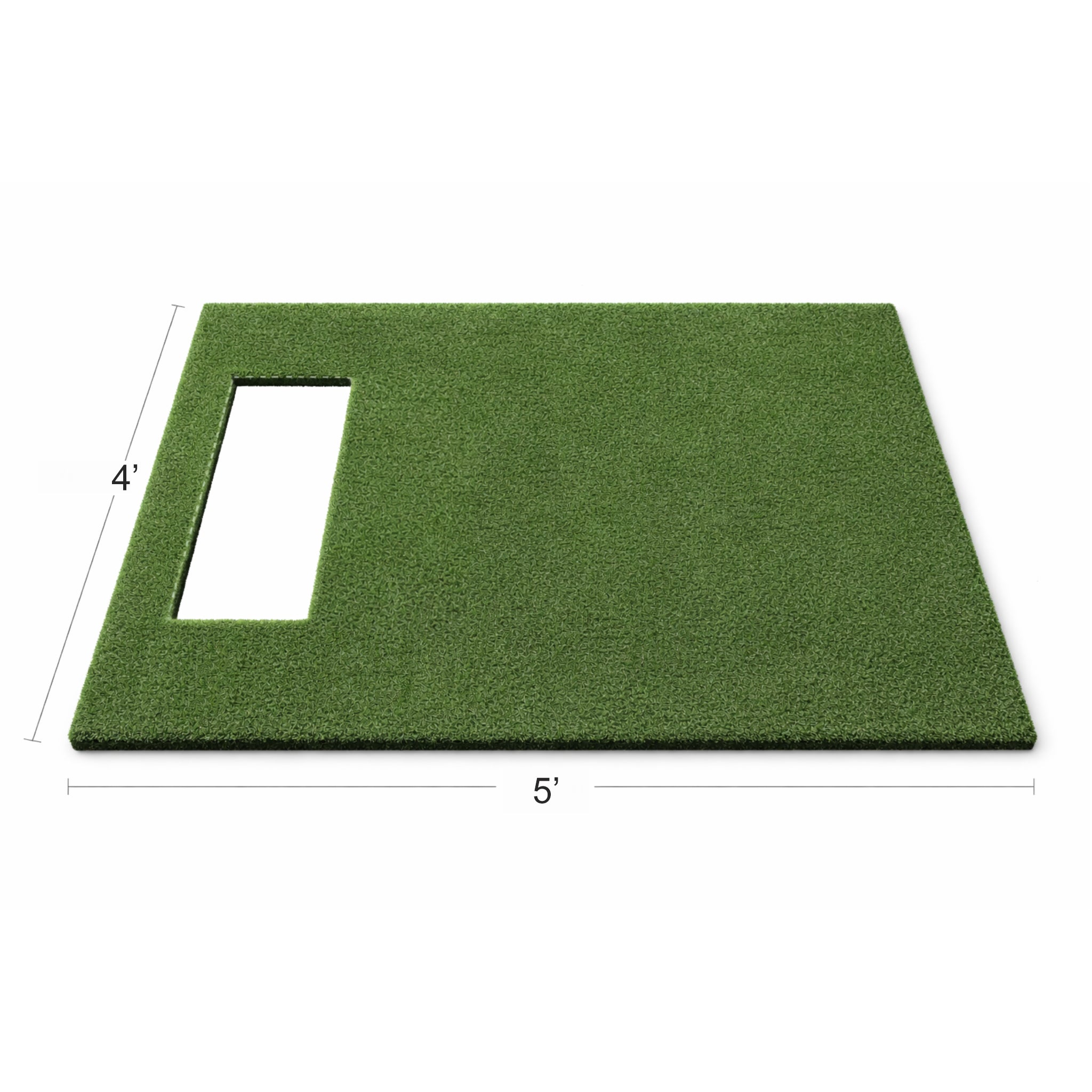 TrueTurf 3x5 ft Golf Mat - w / Pre cut 24" x 12" hole